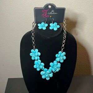 Paparazzi Zi Collection Necklace and Earring set. Brand new/never worn.